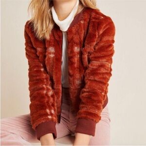 Cozy Rust Teddy Jacket for Women